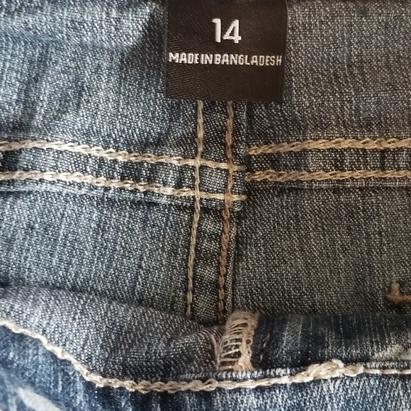 Joradache Jean  Kids Shorts heart print blue - Picture 4 of 4